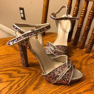 Sparkly Nine West heels sz 6.5w